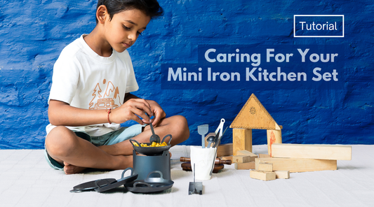 Care & Maintenance Guide for Your Mini Iron Kitchen Set