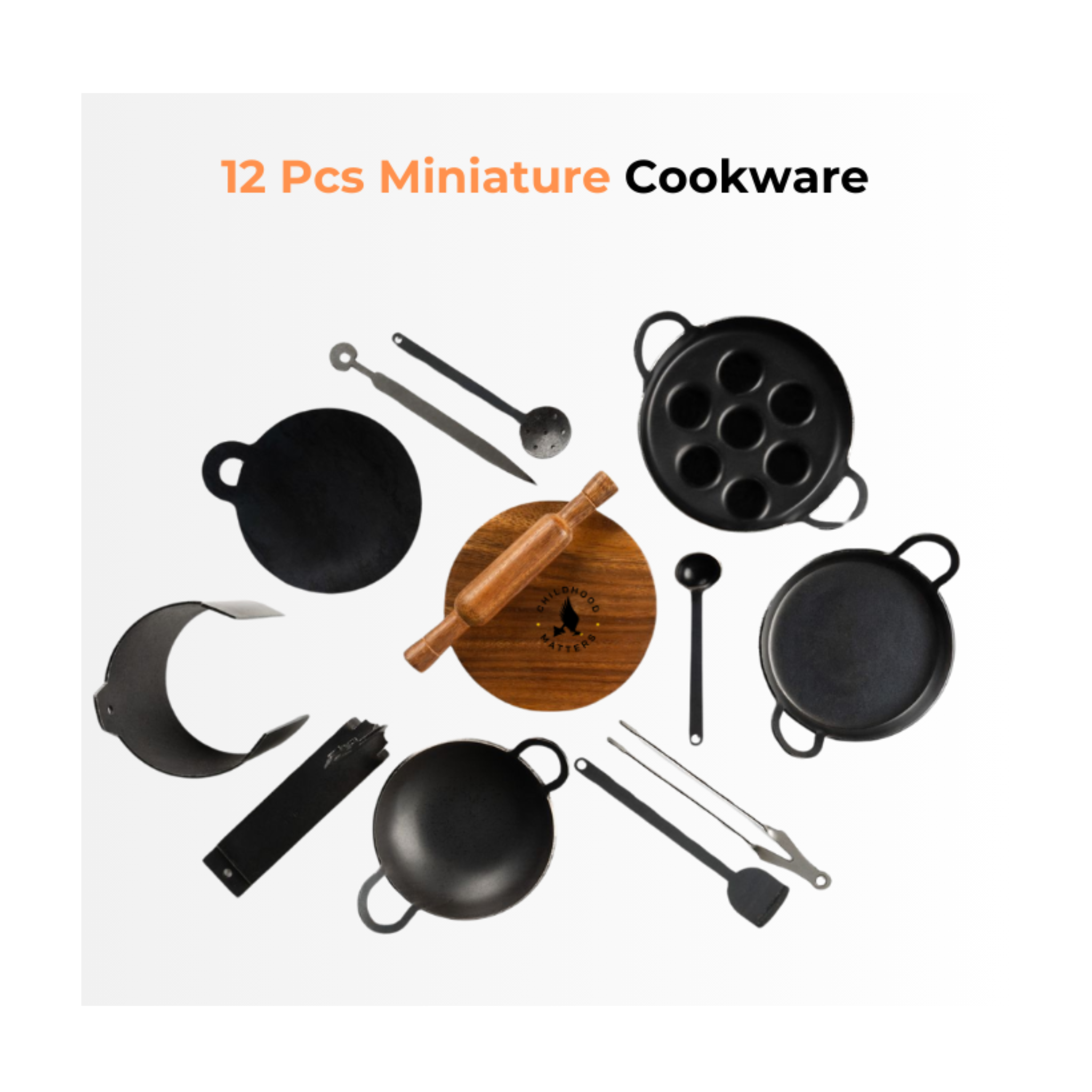 Kids Mini Iron Kitchen Set