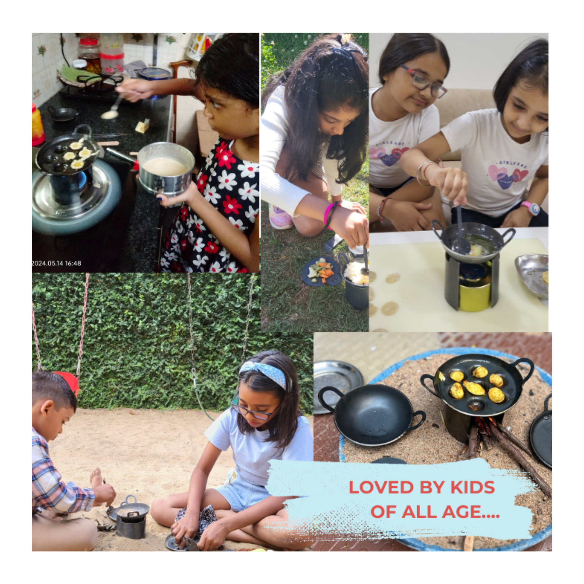 Kids Mini Iron Kitchen Set