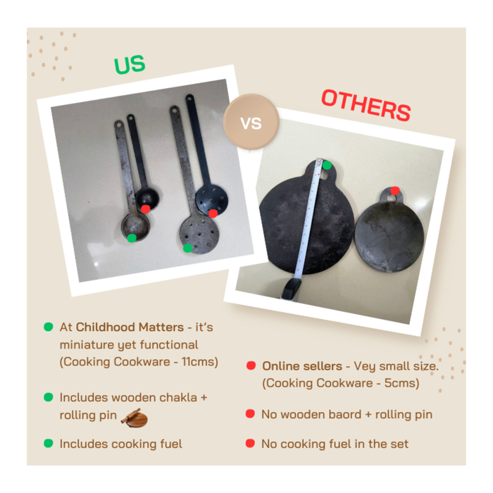 Kids Mini Iron Kitchen Set